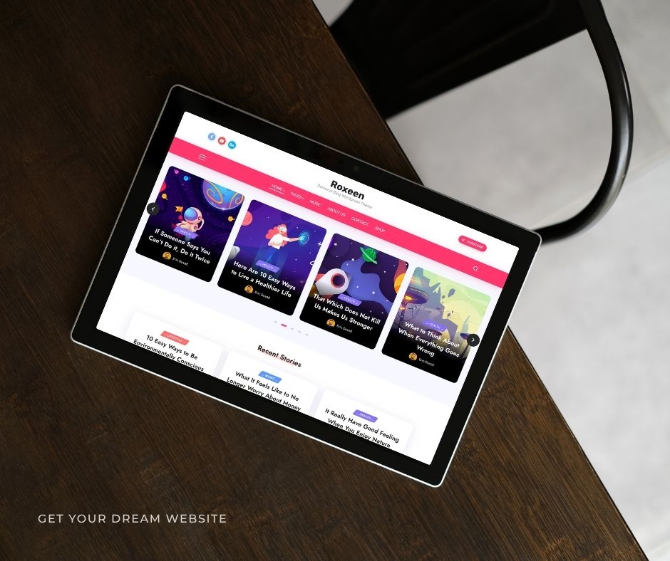 Brown Modern Webdesign Portfolio Tablet Mockup Facebook Post 10