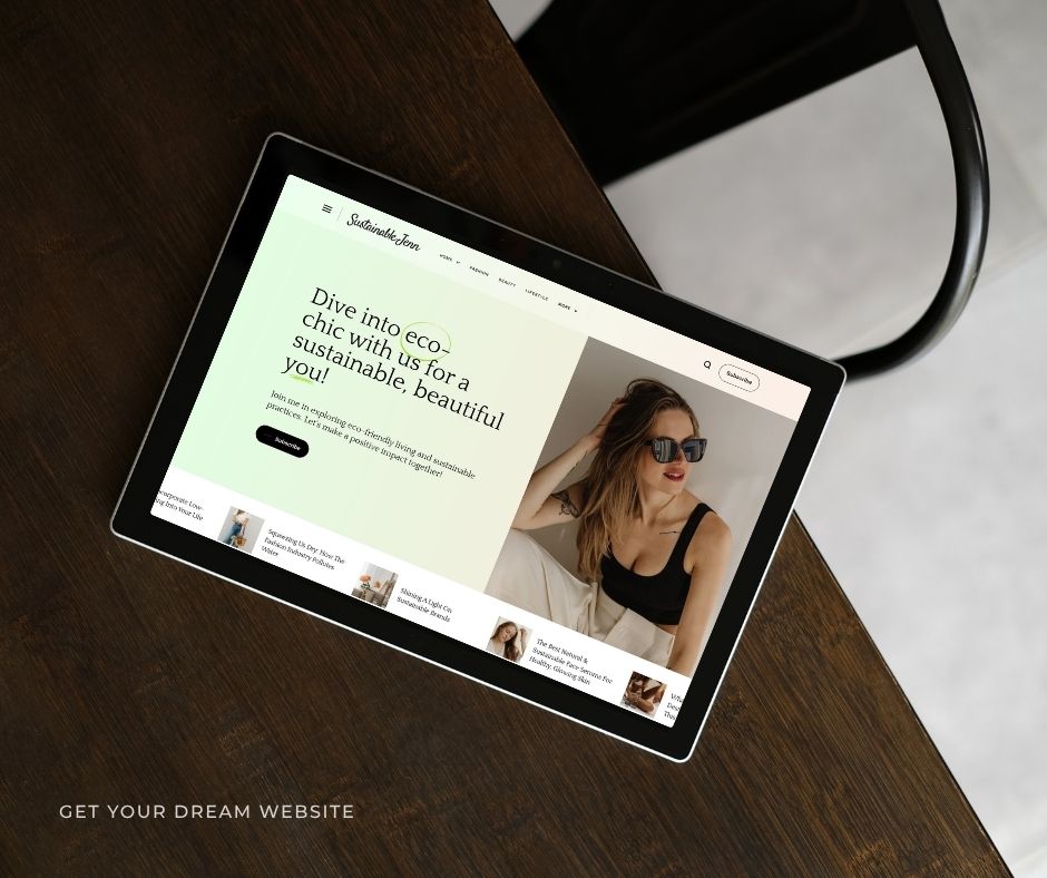 Brown Modern Webdesign Portfolio Tablet Mockup Facebook Post 11