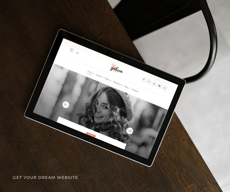 Brown Modern Webdesign Portfolio Tablet Mockup Facebook Post 13