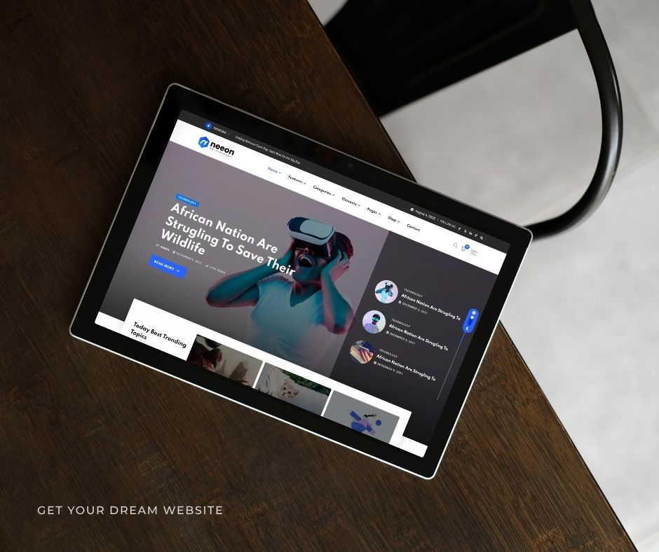 Brown Modern Webdesign Portfolio Tablet Mockup Facebook Post 15