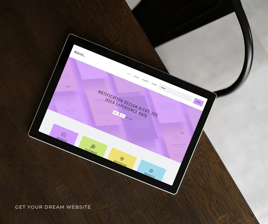 Brown Modern Webdesign Portfolio Tablet Mockup Facebook Post 16