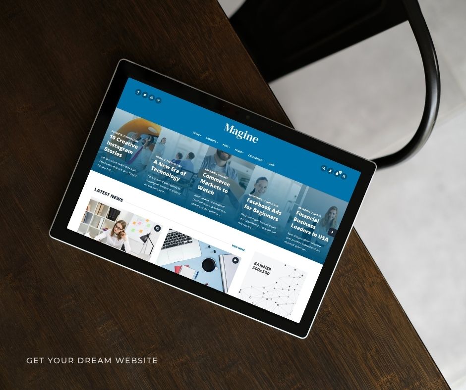 Brown Modern Webdesign Portfolio Tablet Mockup Facebook Post 17