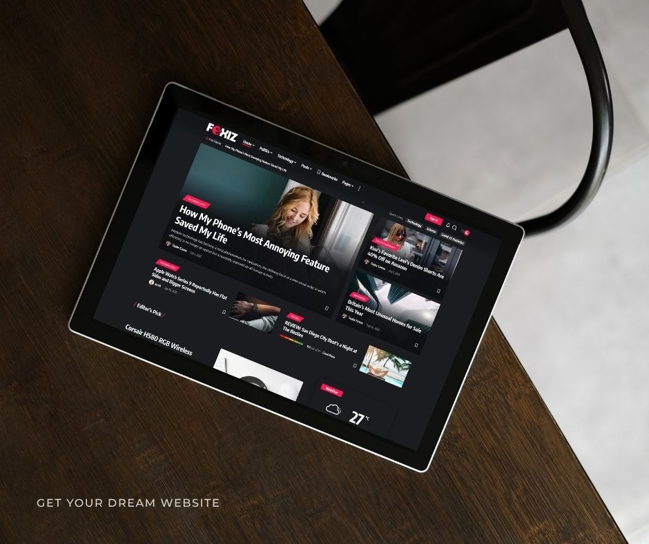 Brown Modern Webdesign Portfolio Tablet Mockup Facebook Post 18