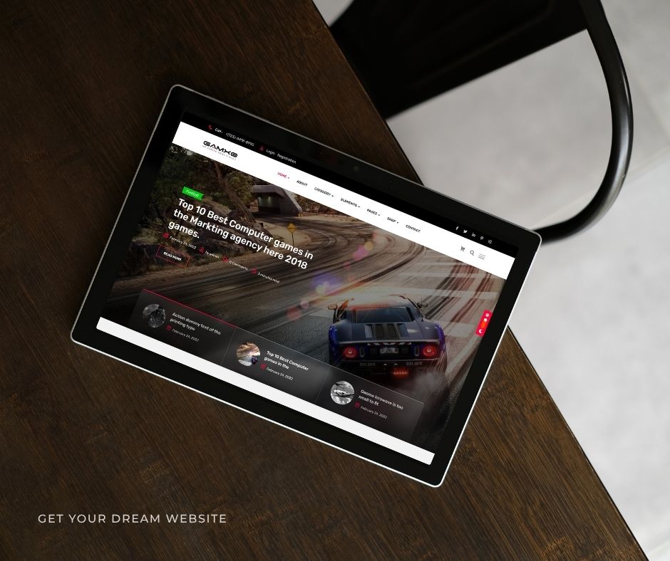 Brown Modern Webdesign Portfolio Tablet Mockup Facebook Post 19