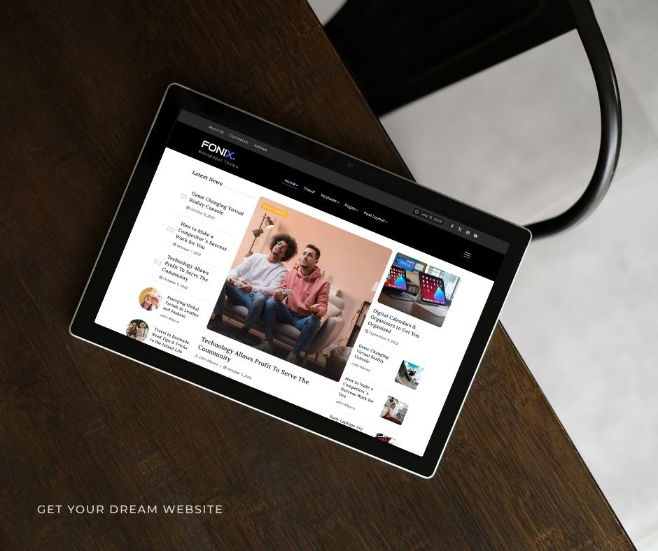 Brown Modern Webdesign Portfolio Tablet Mockup Facebook Post 21