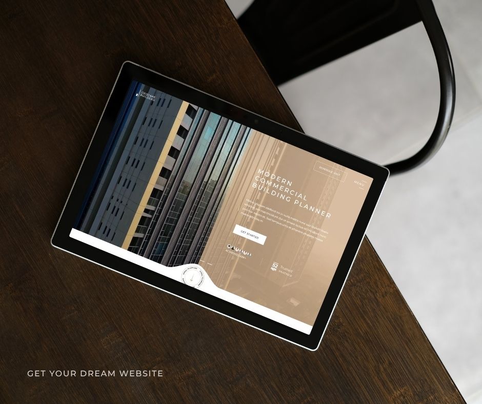 Brown Modern Webdesign Portfolio Tablet Mockup Facebook Post 22