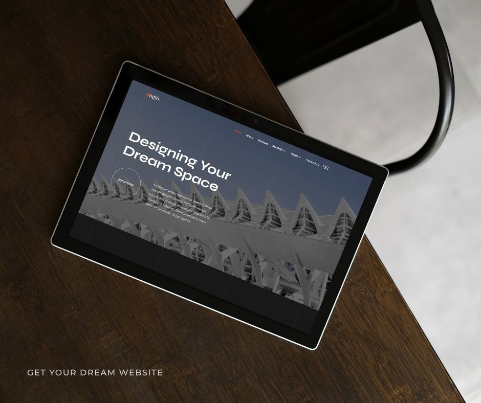 Brown Modern Webdesign Portfolio Tablet Mockup Facebook Post 23
