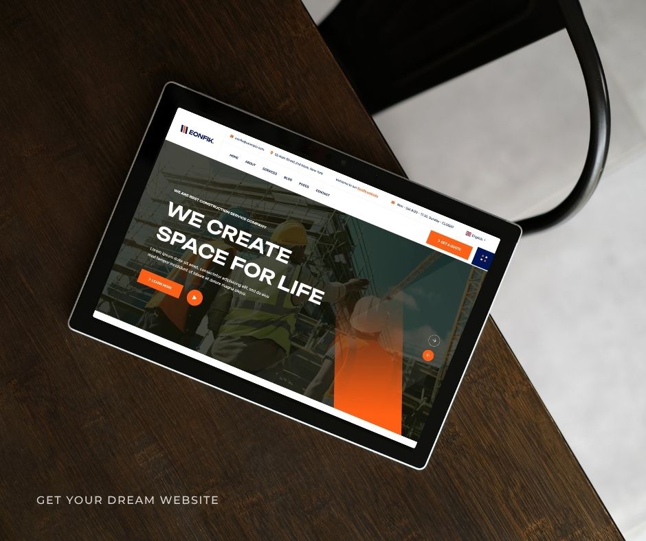 Brown Modern Webdesign Portfolio Tablet Mockup Facebook Post 24