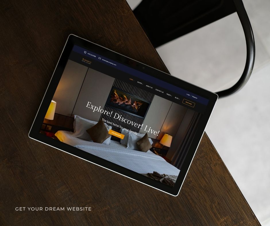 Brown Modern Webdesign Portfolio Tablet Mockup Facebook Post 32
