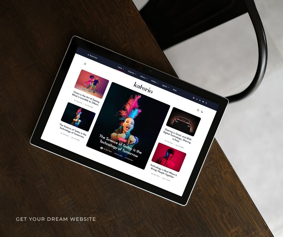 Brown Modern Webdesign Portfolio Tablet Mockup Facebook Post 7