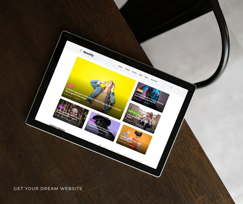 Brown Modern Webdesign Portfolio Tablet Mockup Facebook Post 9