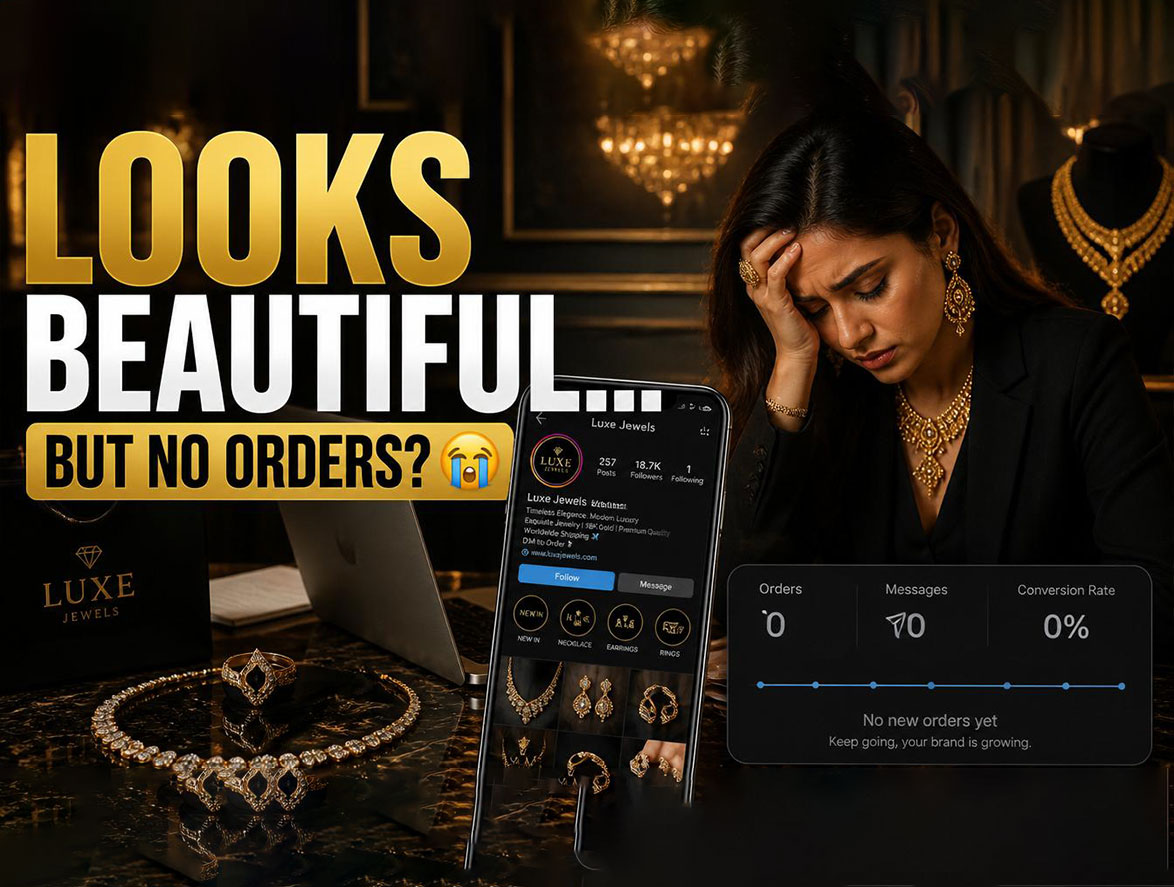 why beautiful jewellery pages still get no orders