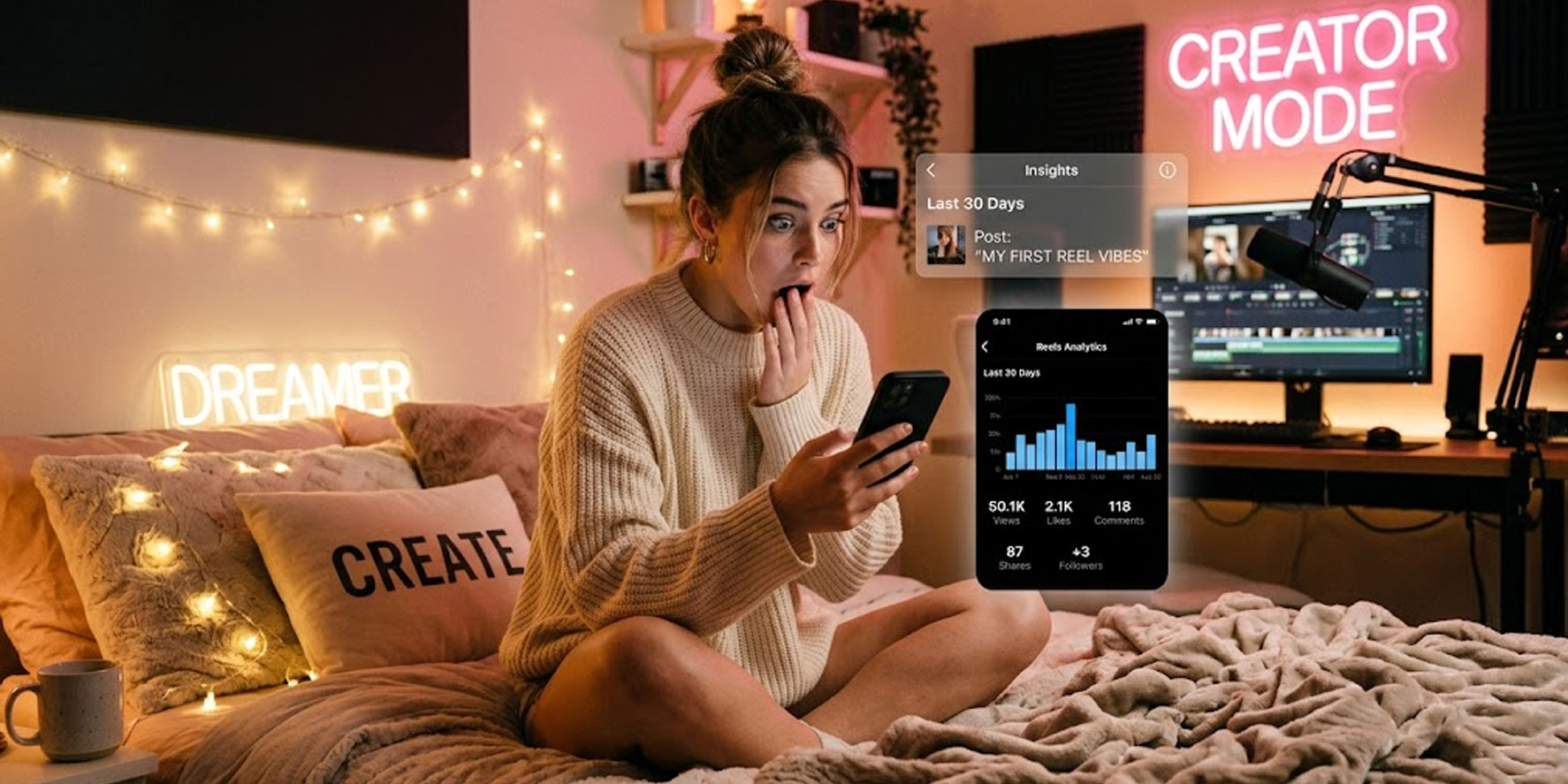 instagram reels getting views but no followers creator problem