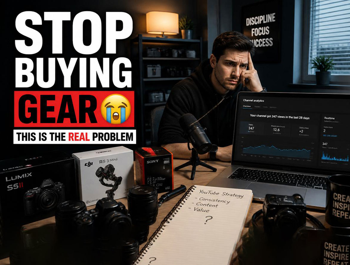 why beginner youtubers waste money on expensive gear