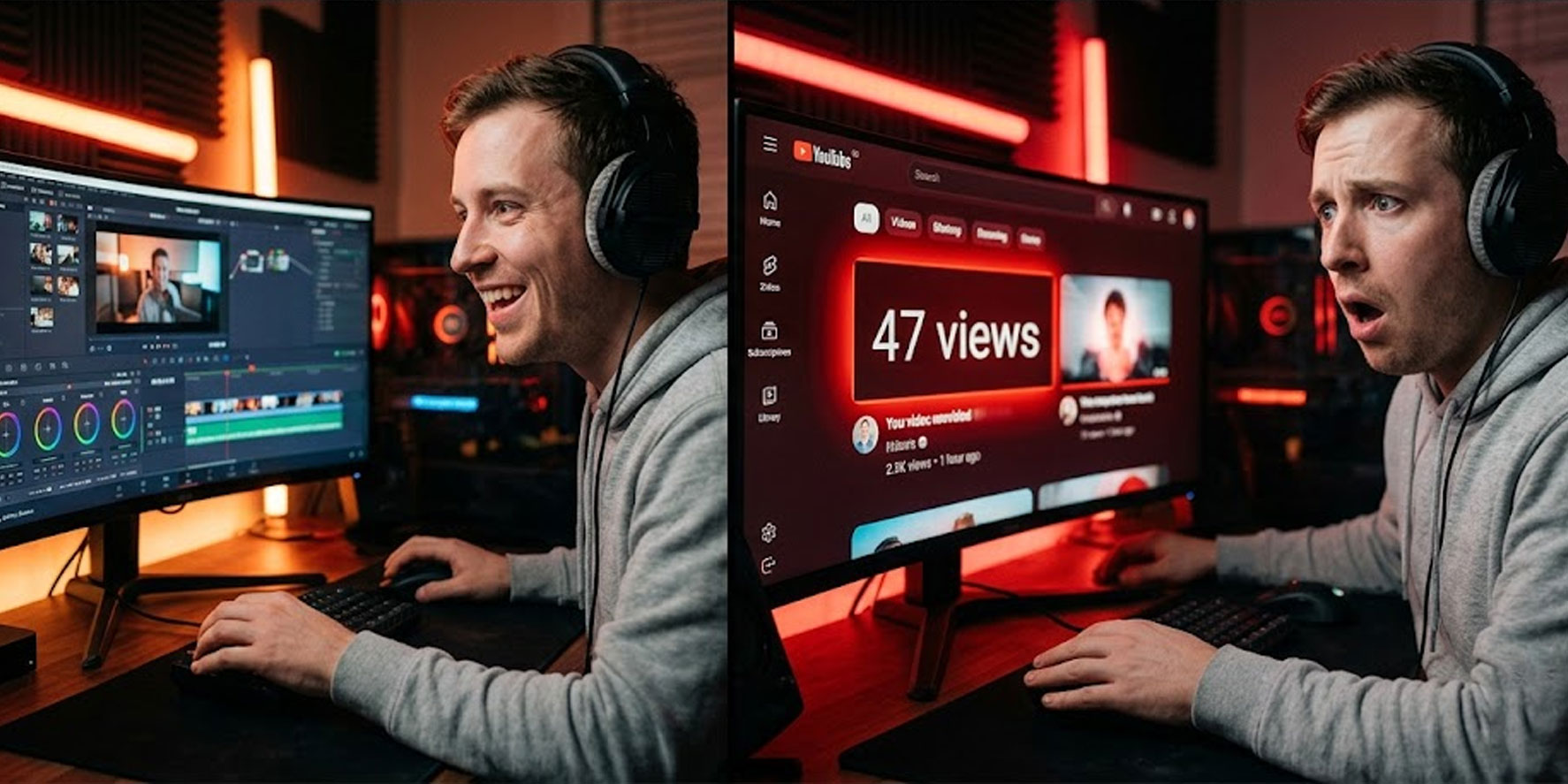 why nobody clicks youtube videos creator frustration concept