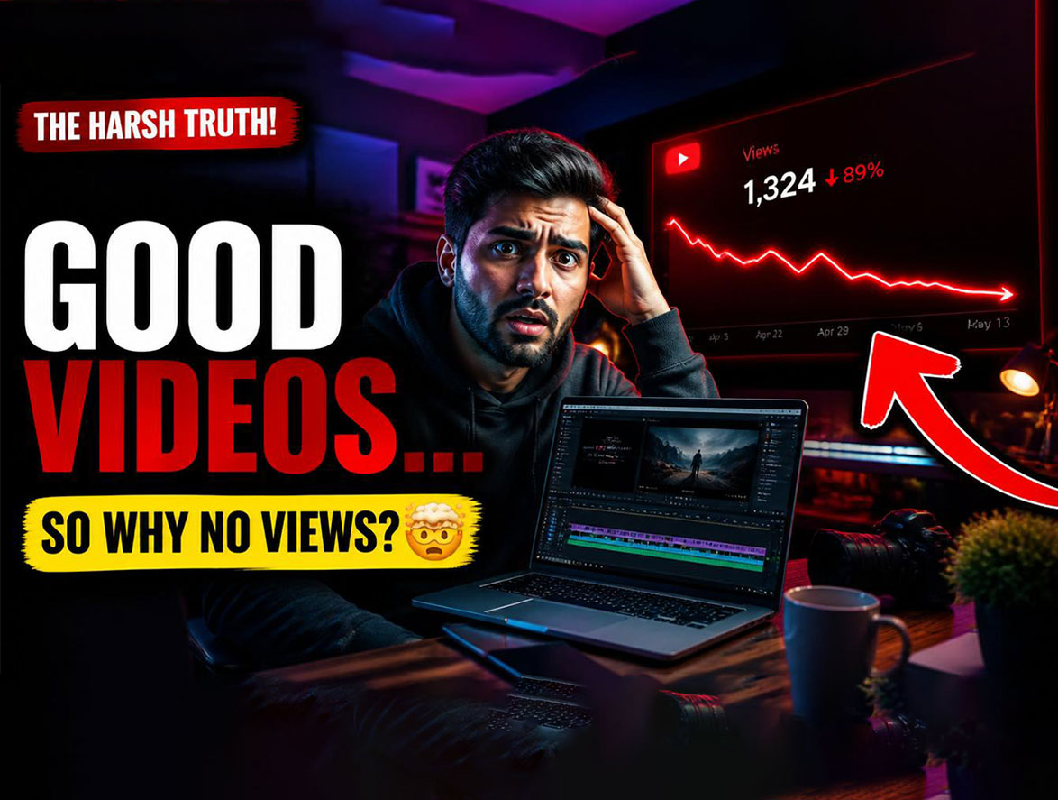 why nobody watches youtube videos even if they are good