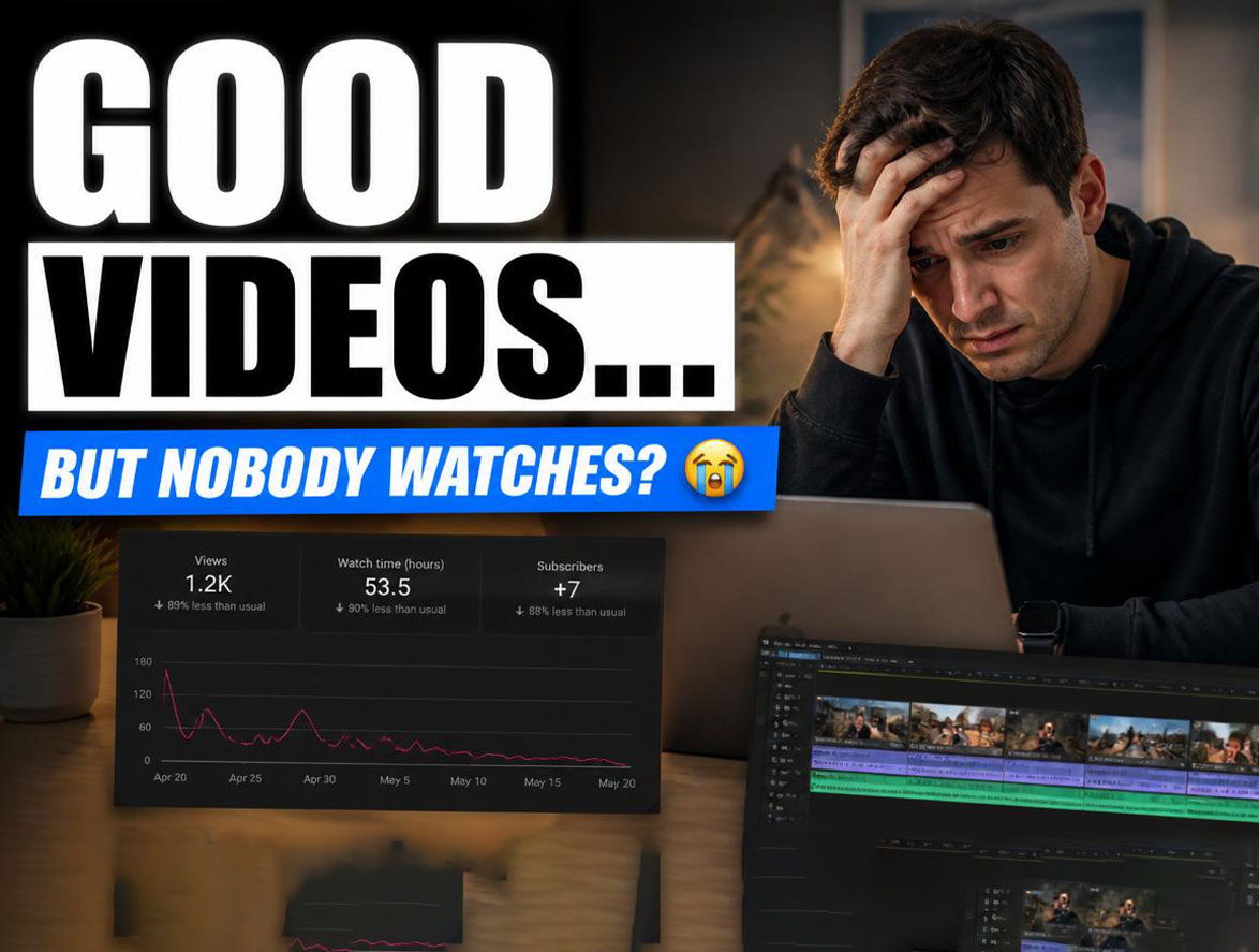 why nobody watches youtube videos even if they are good