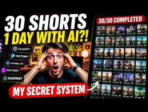 how to create youtube shorts in one day using ai