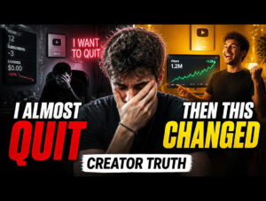 i almost quit creating content after slow growth