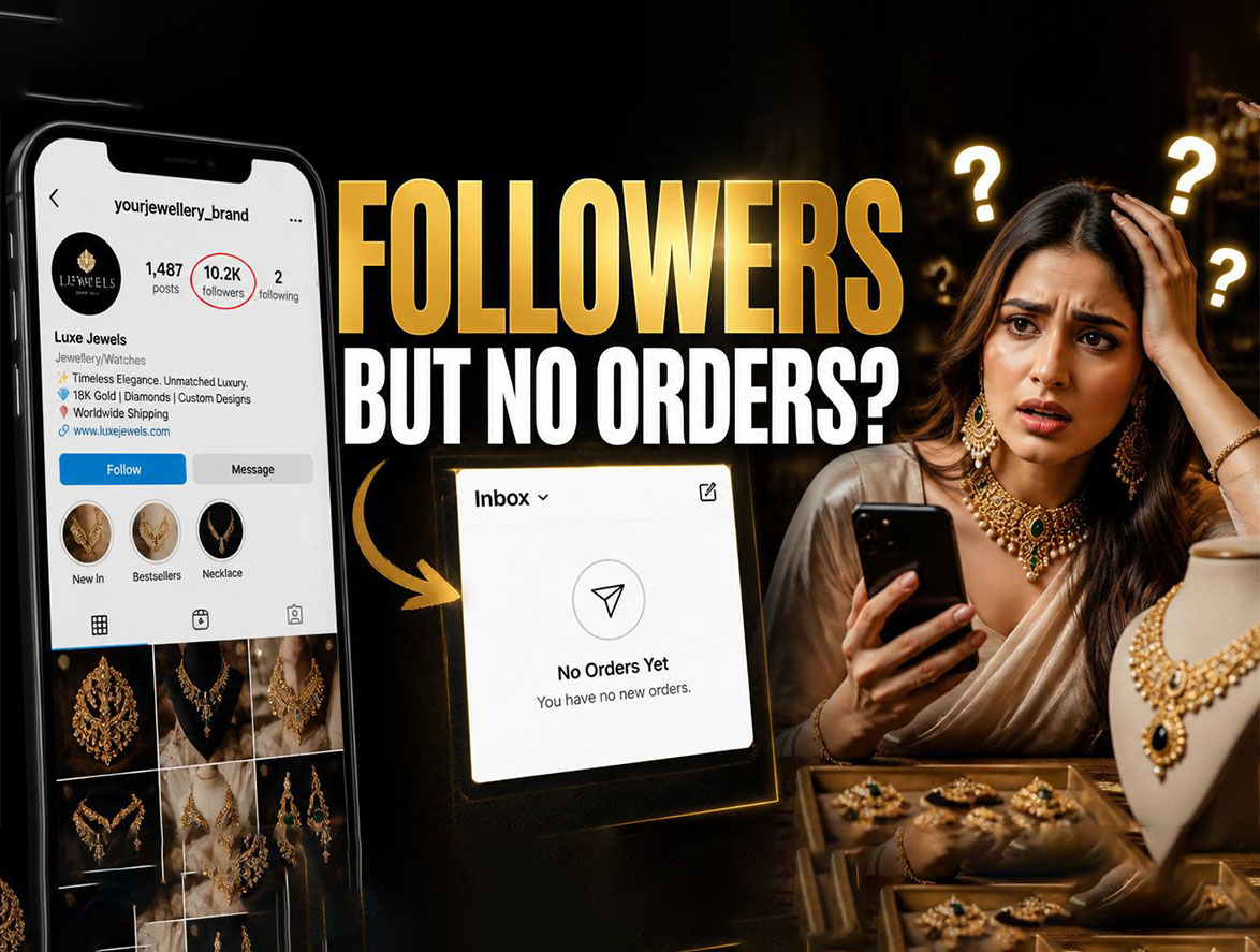 why people follow jewellery pages but never order