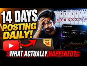 i tried posting daily for 14 days creator experiment