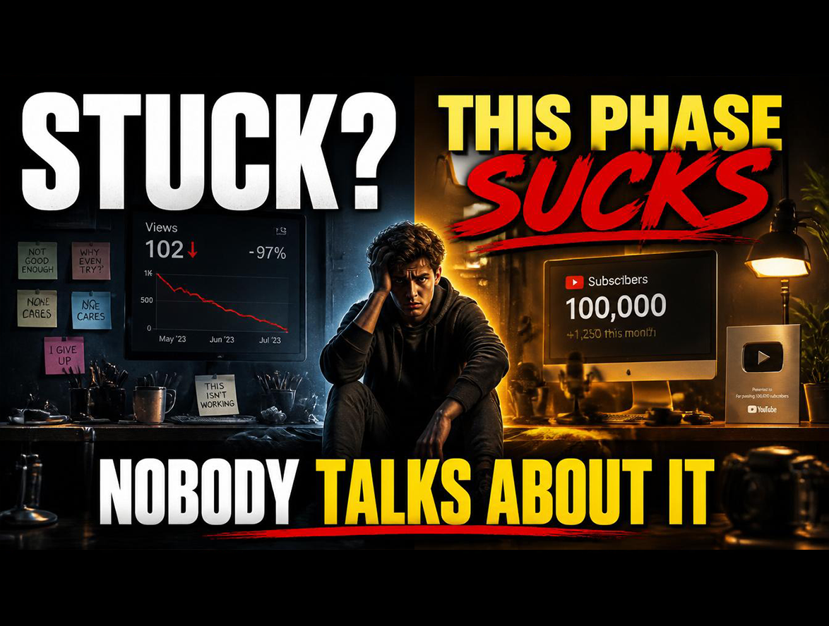 the awkward creator phase nobody talks about during slow growth