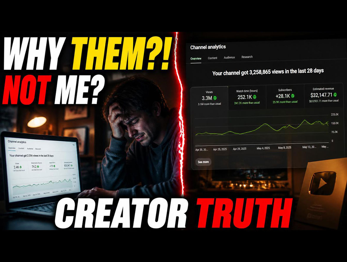 why small creators compare themselves to bigger creators